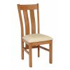 Churchill Solid Oak Cream Leather Chair - 30% OFF SPRING SALE - 4