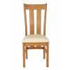 Churchill Solid Oak Cream Leather Chair - 30% OFF SPRING SALE - 5