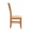 Churchill Solid Oak Cream Leather Chair - 30% OFF SPRING SALE - 6
