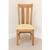 Churchill Solid Oak Cream Leather Assembled Dining Chair - 10% OFF SPRING SALE - 10