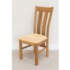 Churchill Solid Oak Cream Leather Assembled Dining Chair - 10% OFF SPRING SALE - 11