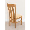 Churchill Solid Oak Cream Leather Chair - 30% OFF SPRING SALE - 12