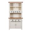 Country Cottage Cream Painted Hutch Unit for combining with sideboard - 7