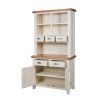Country Cottage Cream Painted Hutch Unit for combining with sideboard - 6