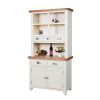 Country Cottage Cream Painted Hutch Unit for combining with sideboard - 5