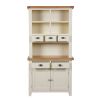 Country Cottage Cream Painted 100cm Buffet and Hutch Dresser Display Unit - SPRING SALE - 7