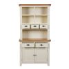 Country Cottage Cream Painted 100cm Buffet and Hutch Dresser Display Unit - SPRING SALE - 7