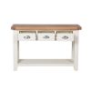 Country Cottage Cream Painted 3 Drawer Assembled Console Table - SPRING SALE - 5