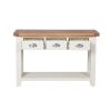 Country Cottage Cream Painted 3 Drawer Assembled Console Table - SPRING SALE - 5