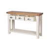 Country Cottage Cream Painted 3 Drawer Assembled Console Table - SPRING SALE - 7