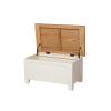 Country Cottage Cream Painted Oak Blanket Box - SPRING SALE - 6