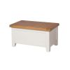Country Cottage Cream Painted Oak Blanket Box - SPRING SALE - 7