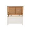 Country Cottage Cream Painted Oak Blanket Box - SPRING SALE - 8