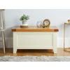 Country Cottage Cream Painted Oak Blanket Box - SPRING SALE - 5