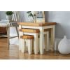 Country Cottage Cream Painted Assembled Nest of Three Tables - SPRING SALE - 2