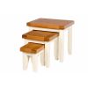 Country Cottage Cream Painted Assembled Nest of Three Tables - SPRING SALE - 5