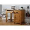 Country Oak Single Pedestal Computer Home Office Desk - SPRING SALE - 2