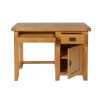 Country Oak Single Pedestal Computer Home Office Desk - SPRING SALE - 5