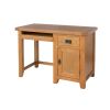 Country Oak Single Pedestal Computer Home Office Desk - SPRING SALE - 7