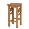 Baltic Cross Solid Oak Kitchen Bar Stool - 25% OFF SPRING SALE - 4