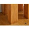Country Oak 35cm Chunky Square Small Oak Bench Stool - 10% OFF SPRING SALE - 5