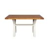 Country Oak 140cm Cream Painted Cross Leg Dining Table - 10% OFF WINTER SALE - 6