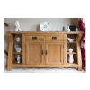 Country Oak 150cm Cross Leg Assembled Oak Sideboard - SPRING SALE - 13