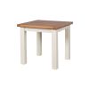 Country Oak 80cm Cream Painted Square Oak Dining Table / Desk - 20% OFF WINTER SALE - 5
