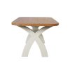 Country Oak 180cm Cream Painted Cross Leg Dining Table Oval Corners - 10% OFF SPRING SALE - 6