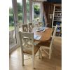 Country Oak 180cm Cream Painted Cross Leg Dining Table Oval Corners - 10% OFF SPRING SALE - 3