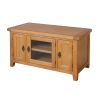Country Oak TV unit with Glass Front - SPRING SALE - 4