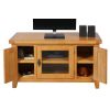 Country Oak TV unit with Glass Front - SPRING SALE - 5