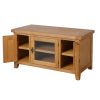 Country Oak TV unit with Glass Front - SPRING SALE - 7