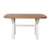 140cm Cream Painted Country Oak Dining Table Oval Corners - 20% OFF SPRING SALE - 4