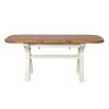 Country Oak 1.3 to 1.8m Cream Painted Extending Dining Table - 10% OFF SPRING SALE - 9