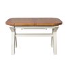 Country Oak 1.3 to 1.8m Cream Painted Extending Dining Table - 10% OFF SPRING SALE - 13
