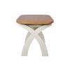 Country Oak 1.3 to 1.8m Cream Painted Extending Dining Table - 10% OFF SPRING SALE - 15