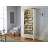 Country Cottage Cream Painted Tall Assembled Oak Bookcase with Drawers - 10% OFF CODE SAVE - 2