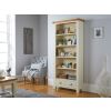 Country Cottage Cream Painted Tall Assembled Oak Bookcase with Drawers - 10% OFF SPRING SALE - 2
