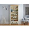 Country Cottage Cream Painted Tall Assembled Oak Bookcase with Drawers - 10% OFF CODE SAVE - 3