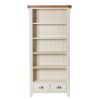 Country Cottage Cream Painted Tall Assembled Oak Bookcase with Drawers - 10% OFF CODE SAVE - 7