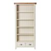 Country Cottage Cream Painted Tall Assembled Oak Bookcase with Drawers - 10% OFF SPRING SALE - 7