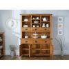 Country Oak Large Buffet and Hutch Display Cabinet Dresser - SPRING SALE - 3