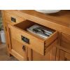 Country Oak Large Buffet and Hutch Display Cabinet Dresser - SPRING SALE - 6