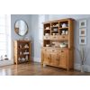 Country Oak Large 140cm Hutch Unit for combining with sideboard - 3
