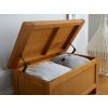 Country Oak Blanket Box Bedroom Storage - SPRING SALE - 3