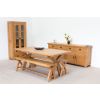 Country Oak 180cm X Leg Table Pair Of 160cm Bench Set - SPRING SALE - 6
