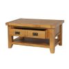 Country Oak Coffee Table with Drawer and Shelf - SPRING SALE - 5