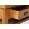Country Oak Coffee Table with Drawer and Shelf - SPRING SALE - 7