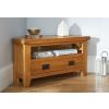 Country Oak Assembled Corner TV Unit with Drawer - 10% OFF CODE SAVE - 2